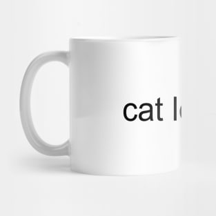 Verified Cat Lover (Black Text) Mug